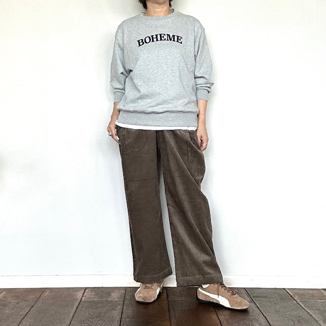 doux bleu コーデュロイ タックパンツ 2555-048