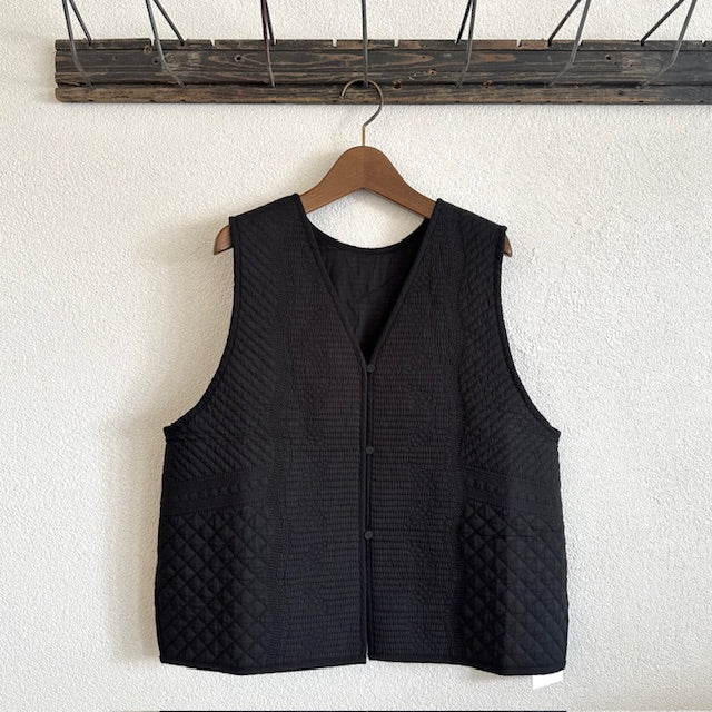 doux bleu インドキルト刺繍 2WAYベスト 2548-033