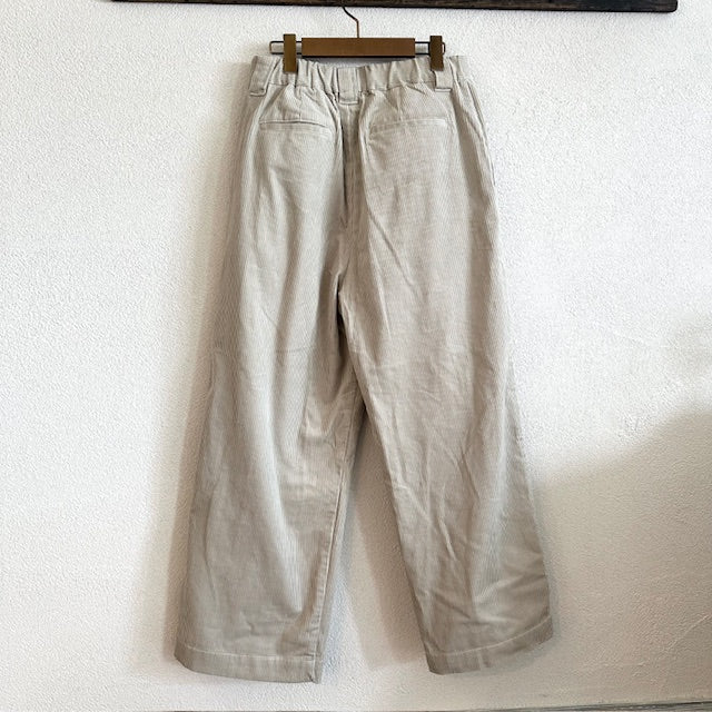 doux bleu コーデュロイ タックパンツ 2555-048