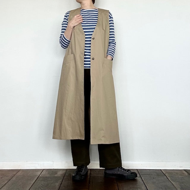 結-yui- YUI-TILITY TROUSERS C/F GABADINE OLIVE YBT-001ーOLV