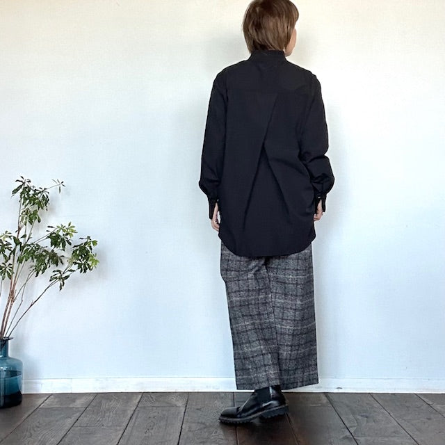 maomadeマオメイド コットンチェックワイドパンツ 541319