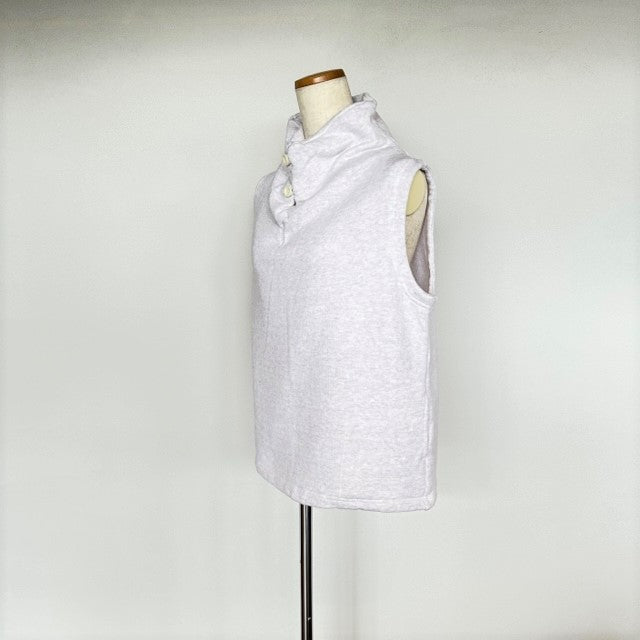 DanaFaneuil ガーゼ裏毛スタンドベスト  D2722301