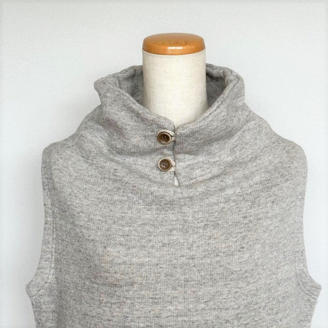 DanaFaneuil ガーゼ裏毛スタンドベスト  D2722301