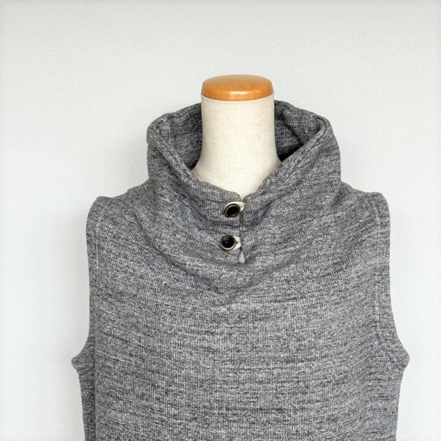 DanaFaneuil ガーゼ裏毛スタンドベスト  D2722301