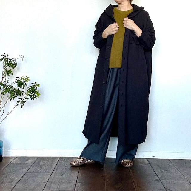 YARRAヤラ ラクーンブレンドニットプルオーバー 1552-278