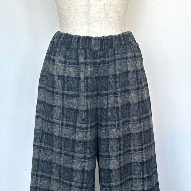 maomadeマオメイド コットンチェックワイドパンツ 541319