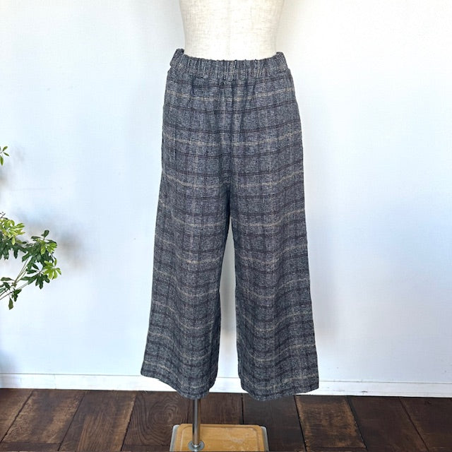 maomadeマオメイド コットンチェックワイドパンツ 541319