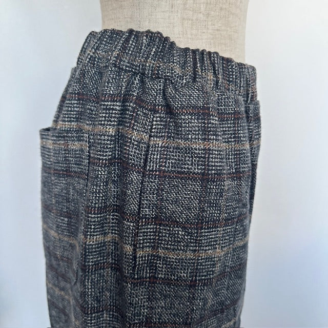 maomadeマオメイド コットンチェックワイドパンツ 541319