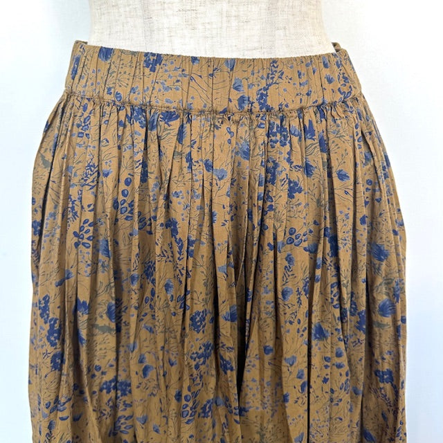 SOILソイル 60s CAMBRIC FLOWER PRINT GATHERED SKIRT NSL25595