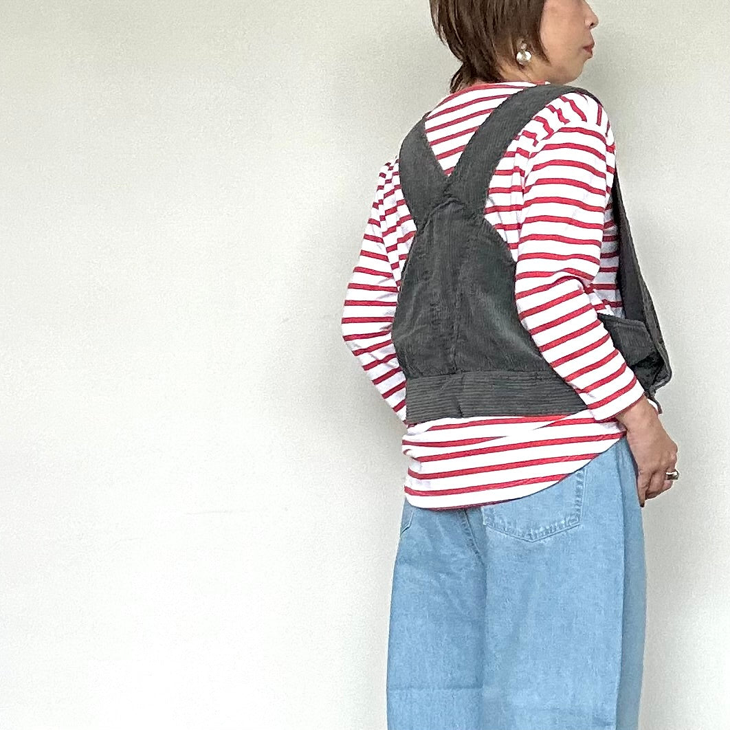 ESTROISLOSE エストゥロワルーズ ソフトコーデュロイ ベスト EB25408