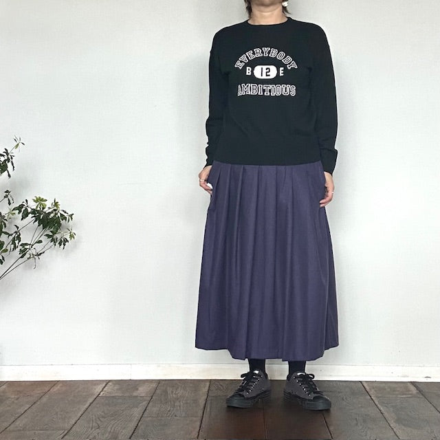 mao made カシミヤブレンド カレッジロゴジャガードプルオーバーニット 551116