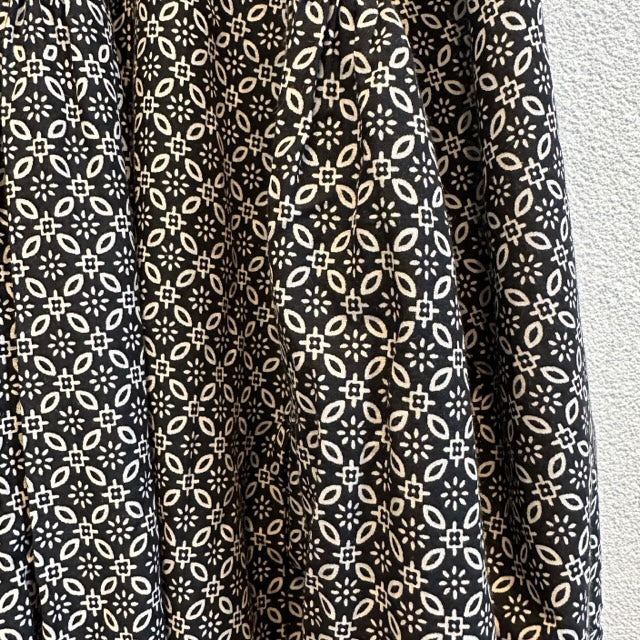 maison de soil 60'S COTTON REPETITIONAL FLOWER BLOCK PRINT MINI PINTUCK BANDED COLLAR SHIRT DRESS(ワンピース) INMDS23732