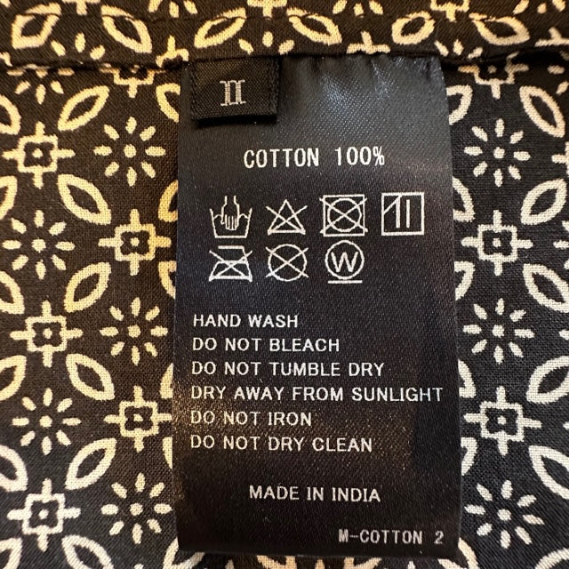 maison de soil 60'S COTTON REPETITIONAL FLOWER BLOCK PRINT MINI PINTUCK BANDED COLLAR SHIRT DRESS(ワンピース) INMDS23732