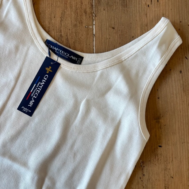 CHANTECLAIR 【シャントクレール】コットンフライス無地タンクトップ   BI5123143