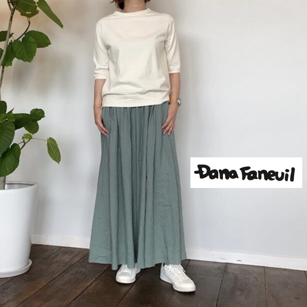 Dana Faneuil ムラ糸5分袖クルーネックプルオーバー D5722201