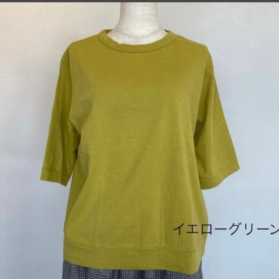 Dana Faneuil ムラ糸5分袖クルーネックプルオーバー D5722201