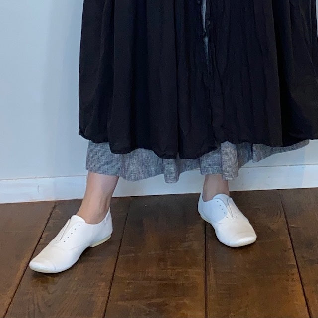 VOLARE レザーフラットシューズ WHITE VOL21FFW-01