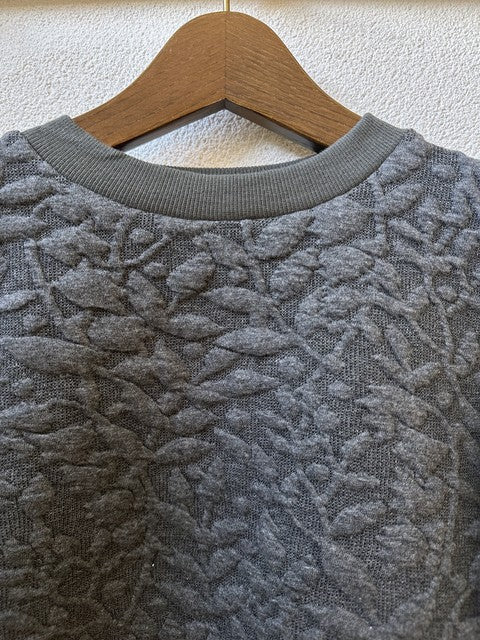草木キルトJQDドロッププルオーバー グレー