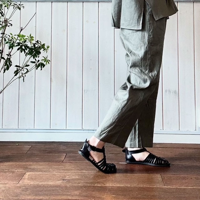 doux bleu　リネンコットン イージーパンツ　2535-077