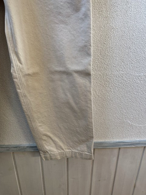 12OZムラ糸デニムイージーパンツ アイボリー