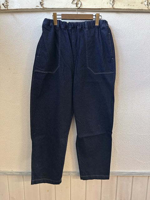 12OZムラ糸デニムイージーパンツ インディゴ