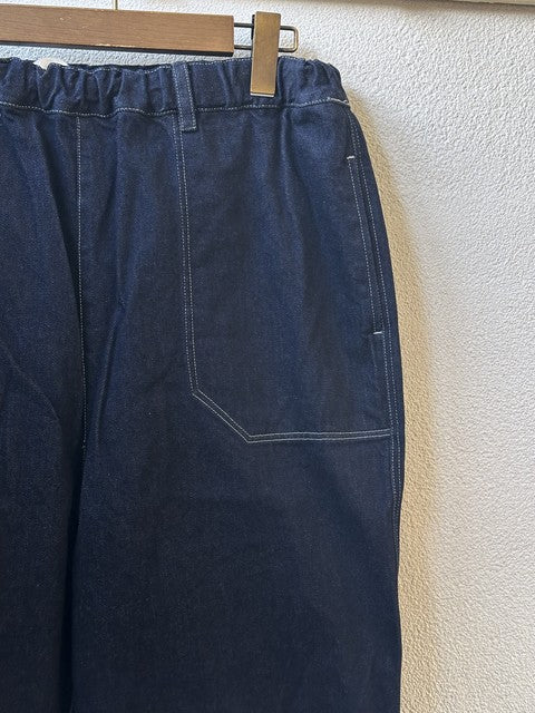 12OZムラ糸デニムイージーパンツ インディゴ