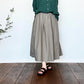 DanaFaneuil　ダナファヌル　　天日干しワッシャーギャザースカート　D8125349