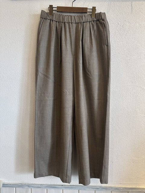maison de soil パンツ GNMDS2502WS ベージュ 前