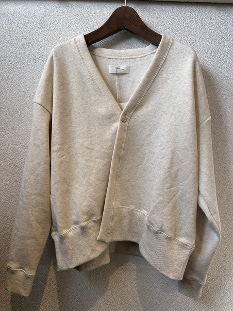 SOIL 裏起毛カーディガン GNSL26502 オートミール 前