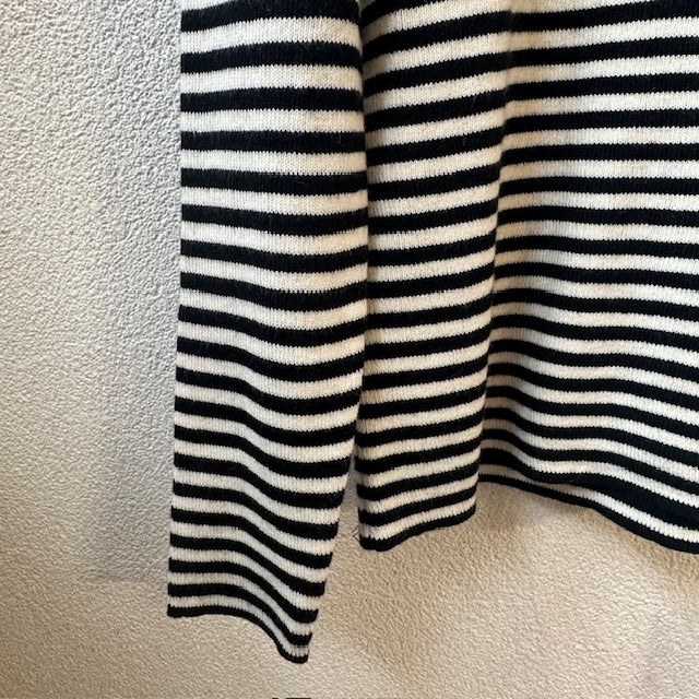 sosotto　コットンカシミヤ ボーダーリブタートル　　　42453222