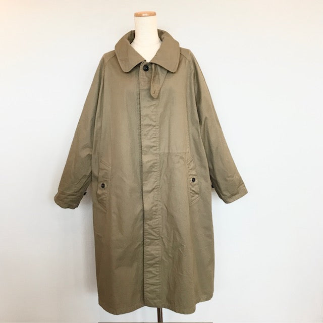 HTS　HEAVY WEIGHT COTTON TWILL OVERDYE BALMACAAN COAT（コート）　NHT2401DT