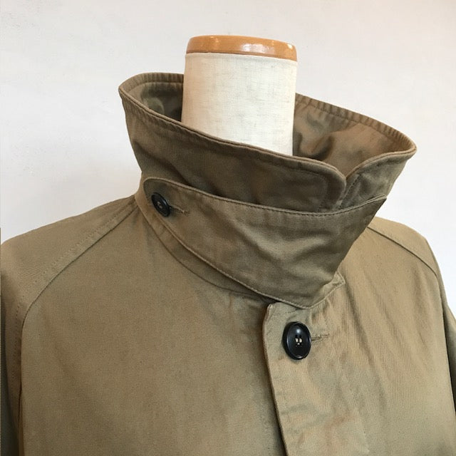 HTS　HEAVY WEIGHT COTTON TWILL OVERDYE BALMACAAN COAT（コート）　NHT2401DT