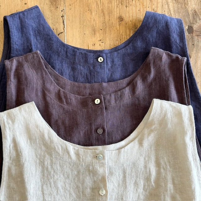 【再入荷】YARRA ヤラ　　リネン２WAYベスト　1437-303