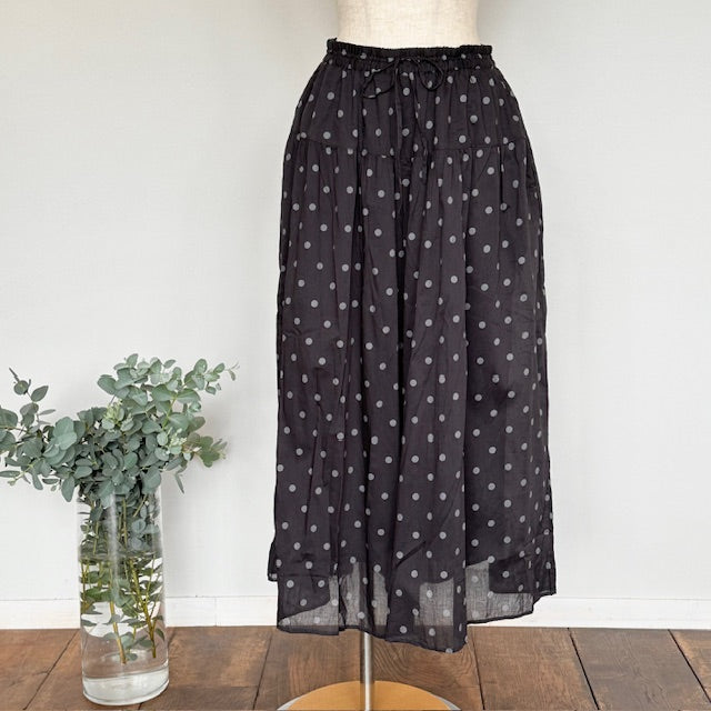 SOILソイル　COTTON VOILE DOT PRINT CULOTTES　（パンツ）　NSL24015