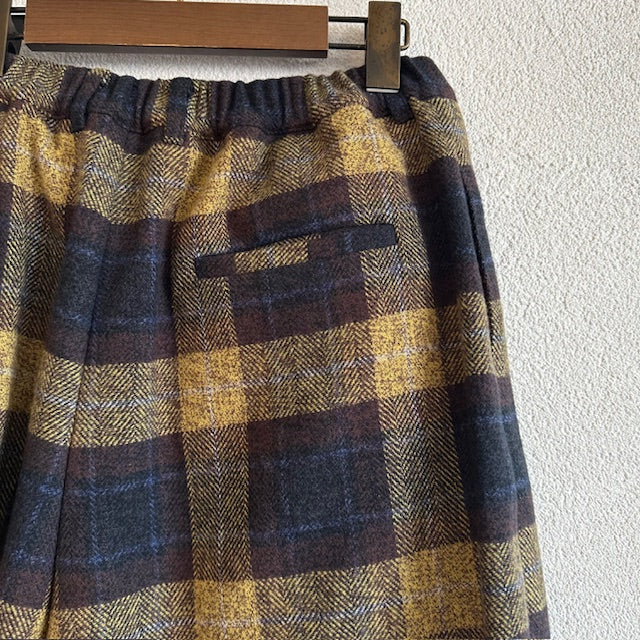 ina　チェック柄タックパンツ　　255122　