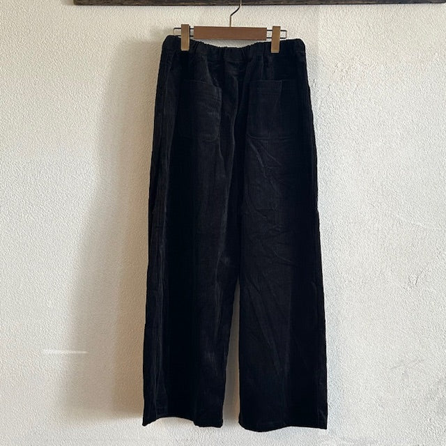 ina　コーデュロイフロント紐付きイージーパンツ　255110