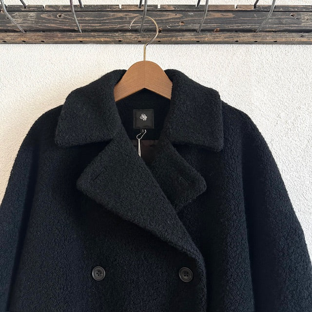 maison de soil  RECYCLE BOA WOOL DOUBLE OVER COAT  JNMDS2451