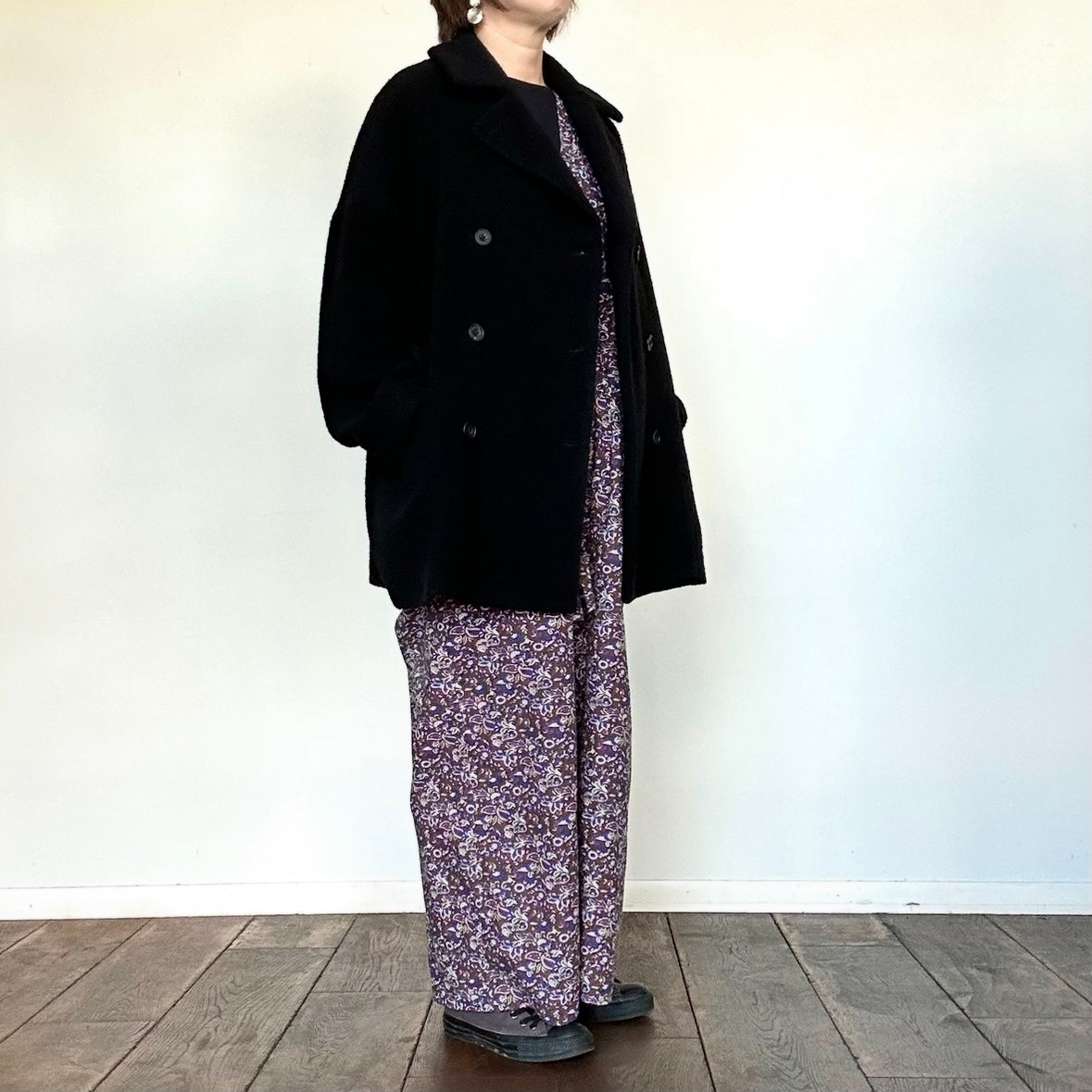 maison de soil  RECYCLE BOA WOOL DOUBLE OVER COAT  JNMDS2451