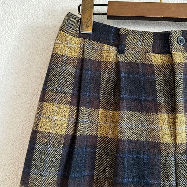 ina　チェック柄タックパンツ　　255122　