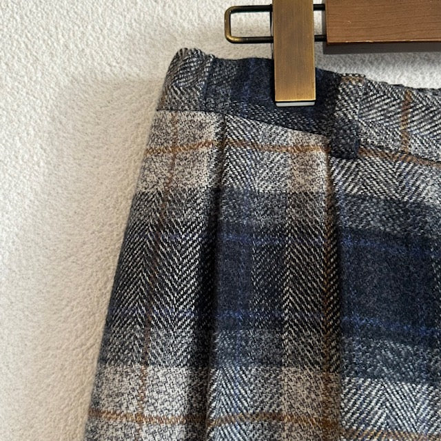 ina　チェック柄タックパンツ　　255122　