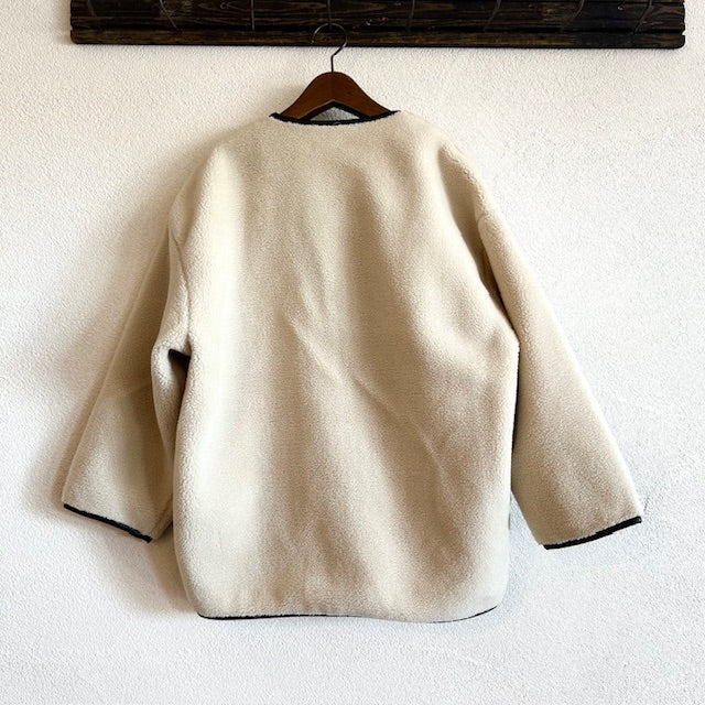 doux bleu　ナイロンボアジップブルゾン　　2567-063