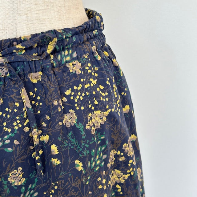 SOILソイル　COTTON FLOWER PRINT WIDE EASY PANTS　　NSL23076