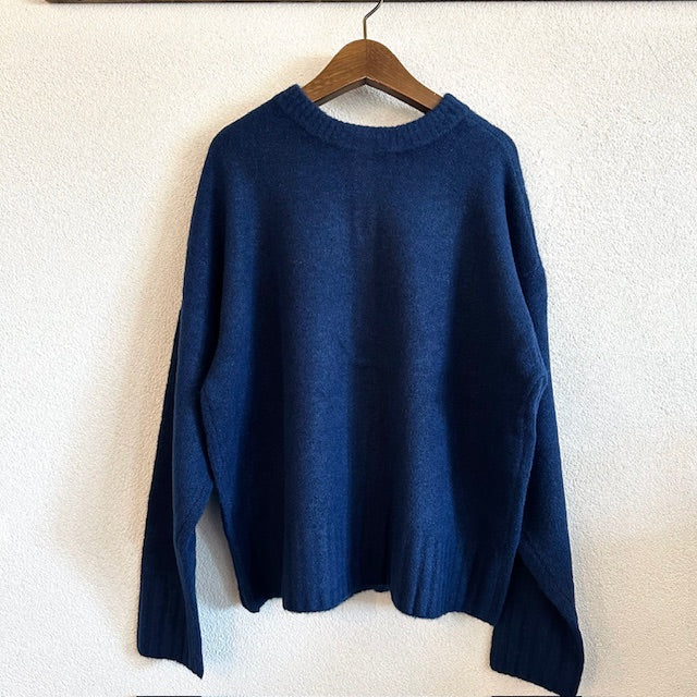 mao made　ヤクフィール２WAYクルーネックカーディガン　551118