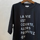ARMENアーメン　コットンジャージークルーネックオーバーサイズプリントTシャツ　NFA1802P44