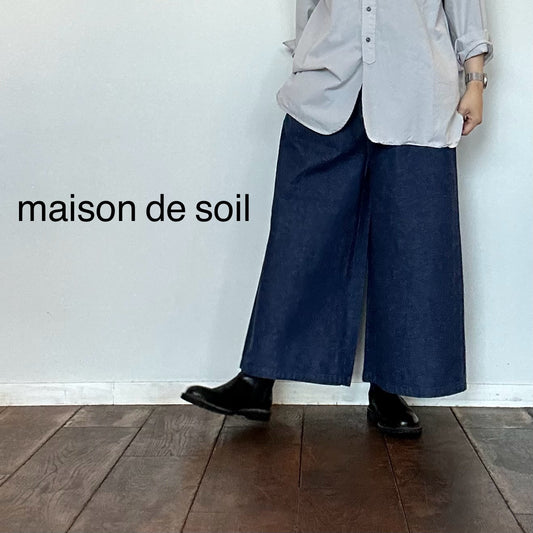 maison de soil  メゾンドソイル　9.5oz ONE WASH DENIM CULOTTES（パンツ）　GNMDS2062OWD