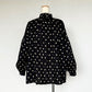 SOIL　ソイル　40s POPLIN DOT PRINT FRILL COLLAR SHIRT（シャツ）　NSL24511