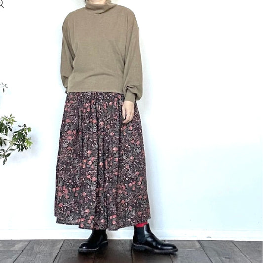【SALE20％OFF】YARRA NEU　ハイネックフリースプルオーバー　モカ　　5551-416