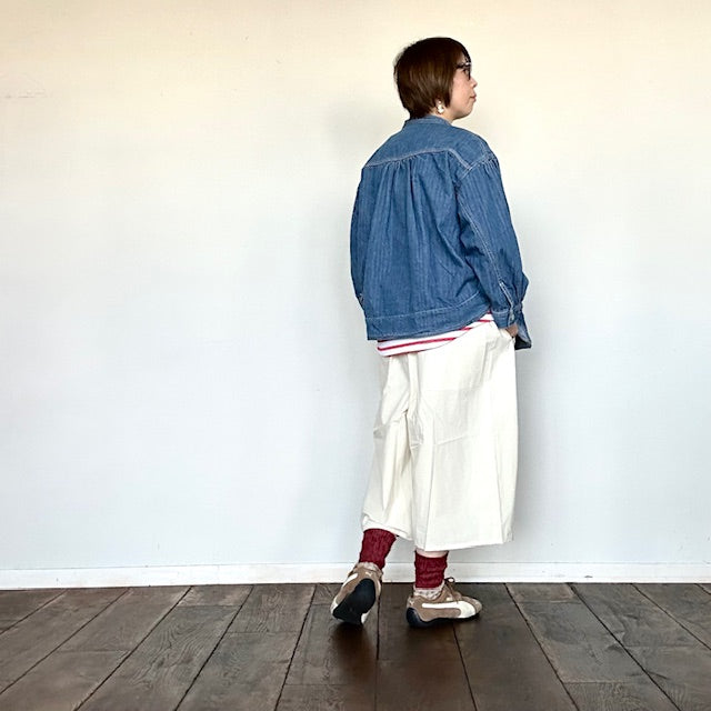 ESTROISLOSE　ネップへリンボン デニム ジャケット（インディゴ）　　　EB25405