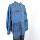 ESTROISLOSE　ネップへリンボン デニム ジャケット（インディゴ）　　　EB25405