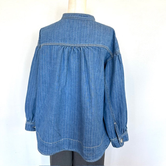 ESTROISLOSE　ネップへリンボン デニム ジャケット（インディゴ）　　　EB25405